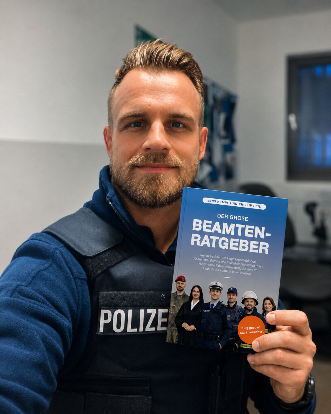 Polizist aus Hamburg mit dem Beamtenratgeber